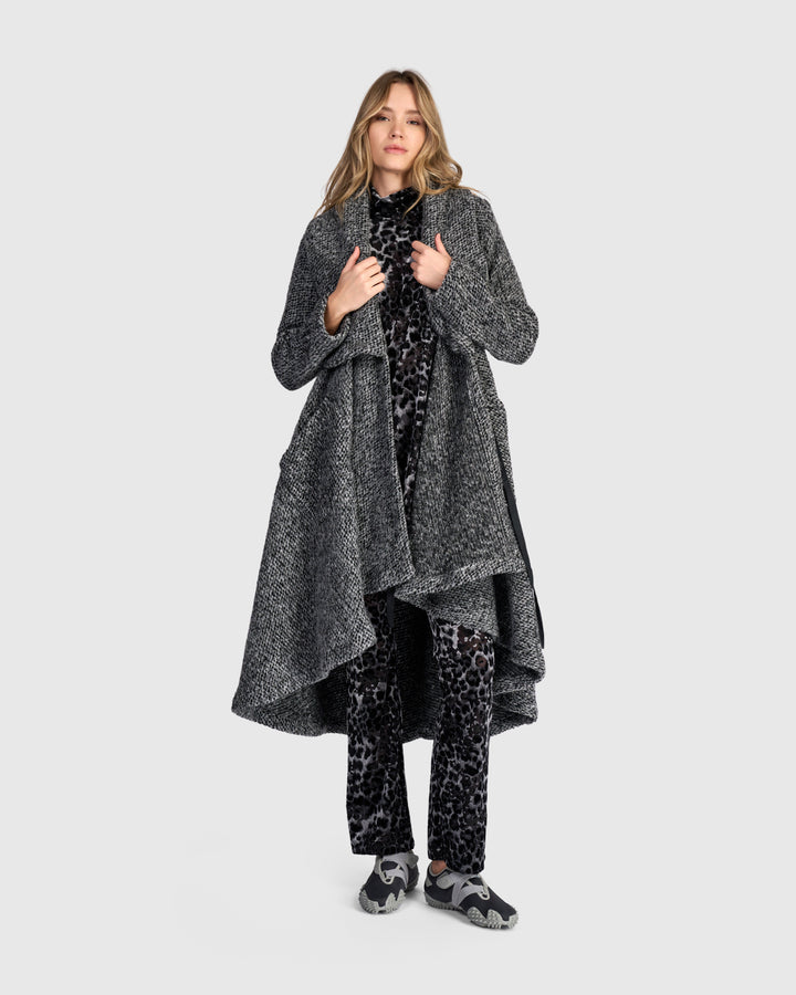 Misty Wrap Jacket, Grey Melange