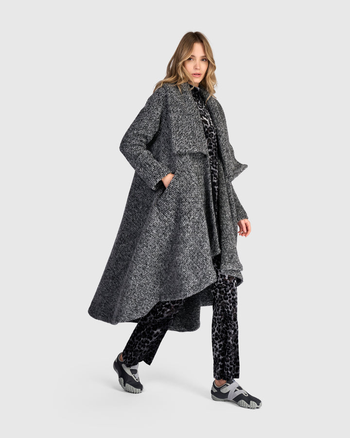 Misty Wrap Jacket, Grey Melange