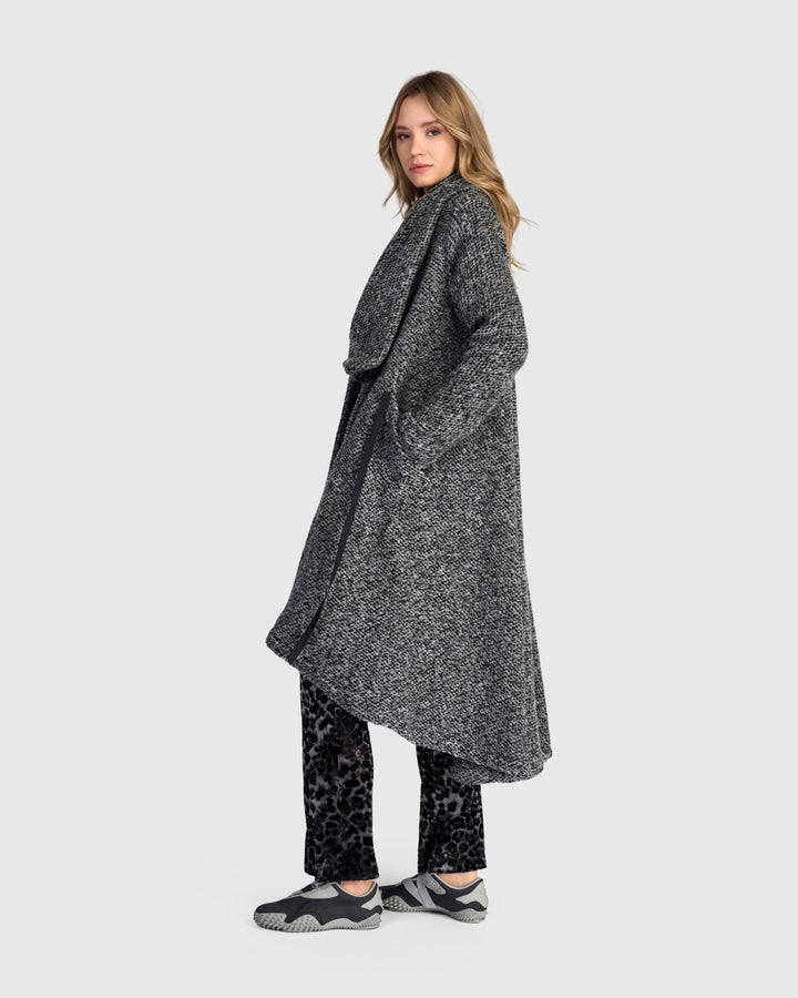 Misty Wrap Jacket, Grey Melange