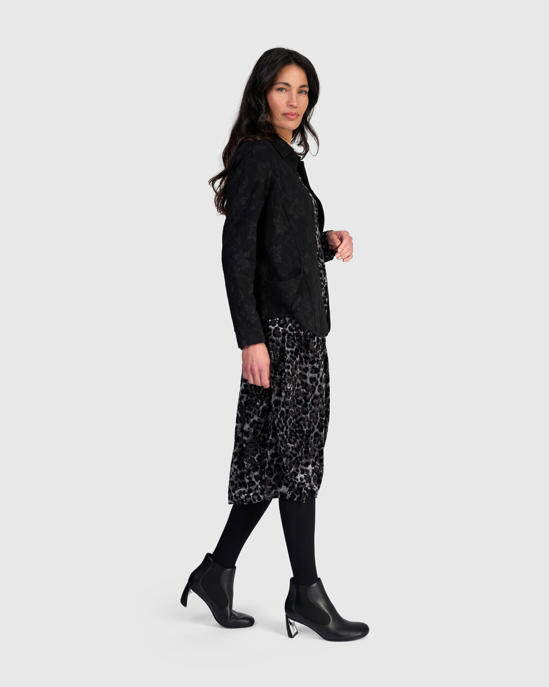 Seraphine Blazer, Black Flora