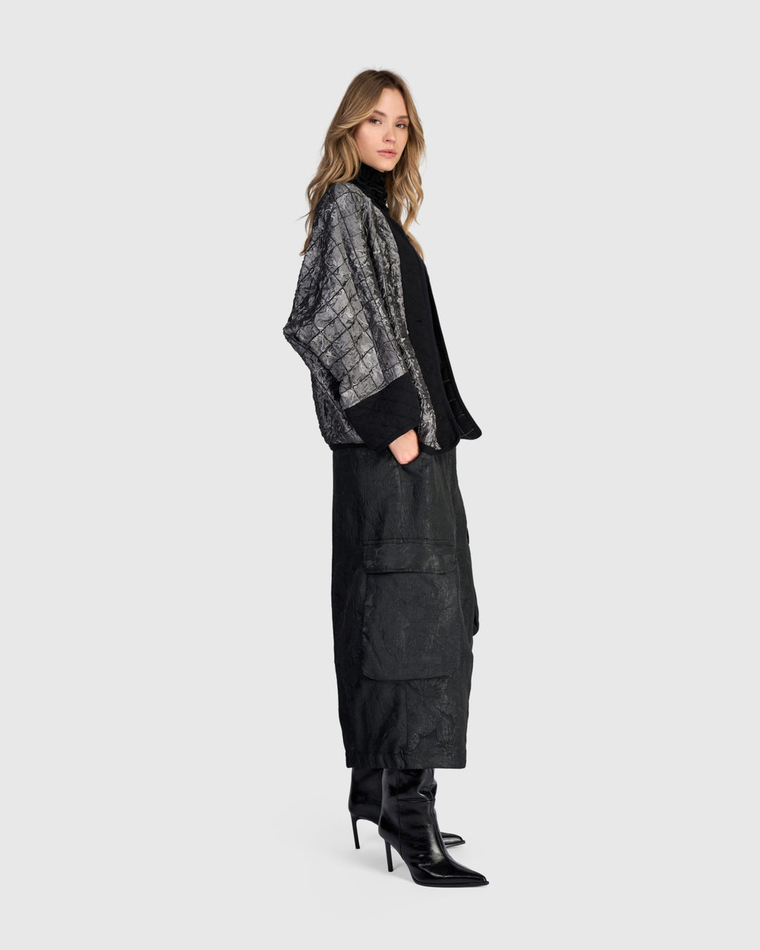 Vega Raglan Jacket, Silver