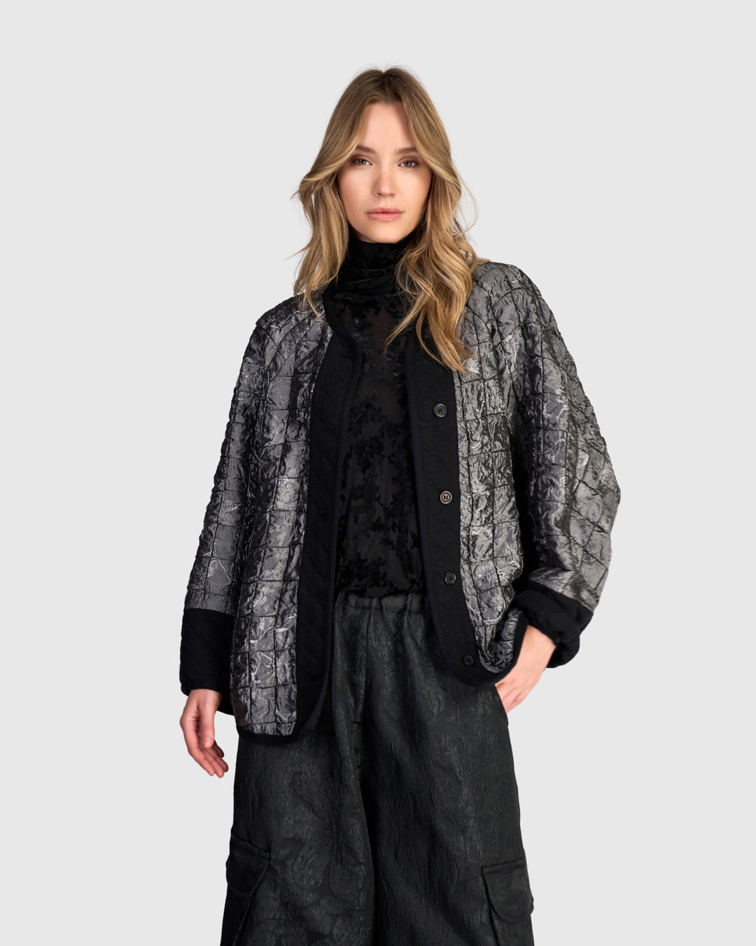 Vega Raglan Jacket, Silver