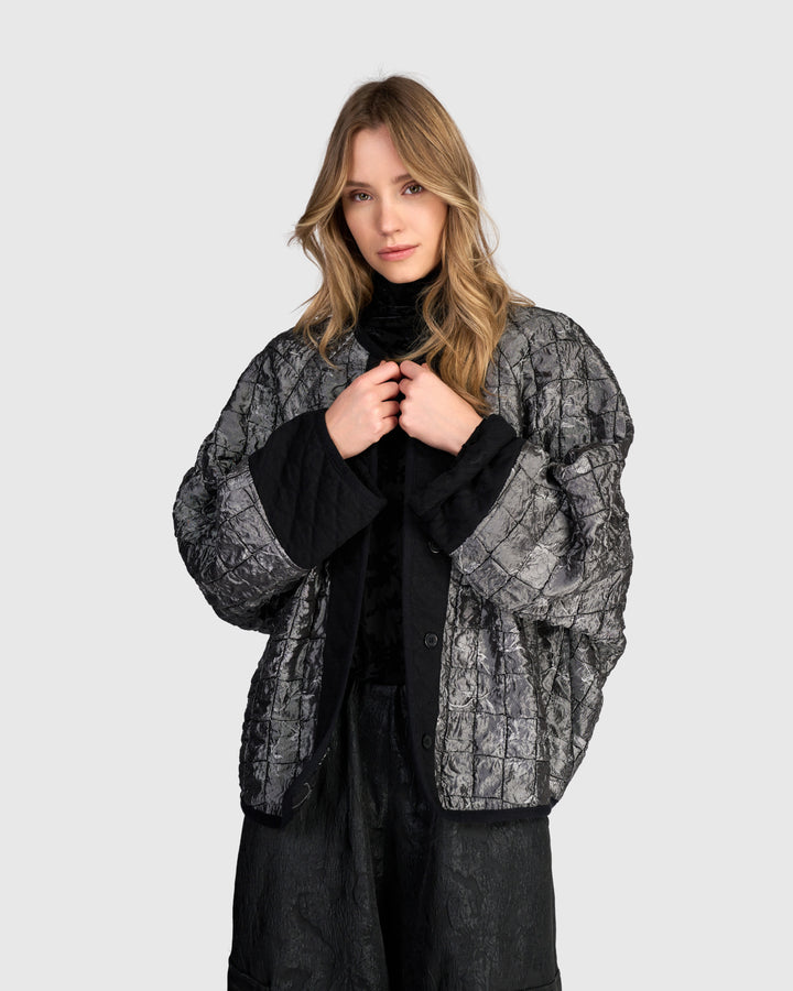 Vega Raglan Jacket, Silver