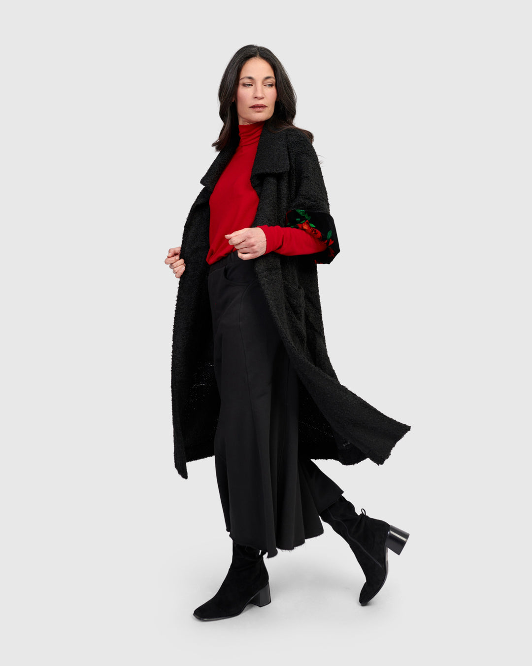 Soft Knit Turtleneck, Red
