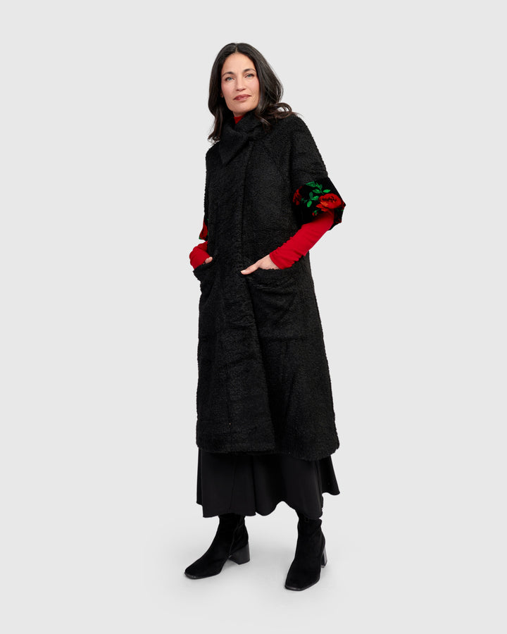 Curtain Call Boucle Duster, Roses