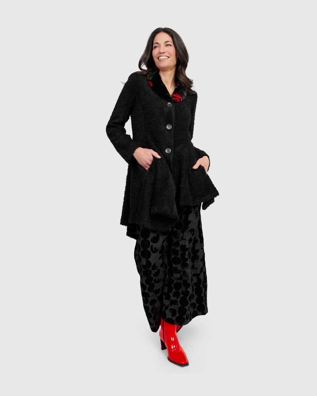 Dame Boucle Jacket, Roses