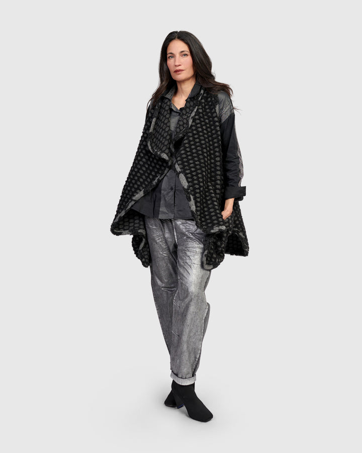 Ashen Cozy Draped Vest, Net