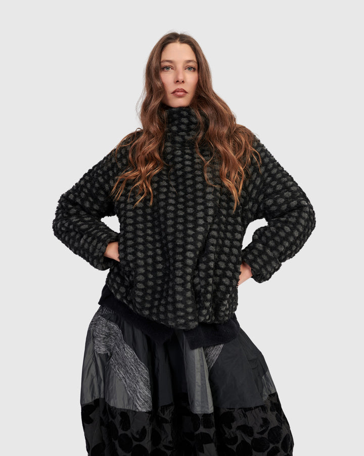 Vesper Cozy Moto Jacket, Net