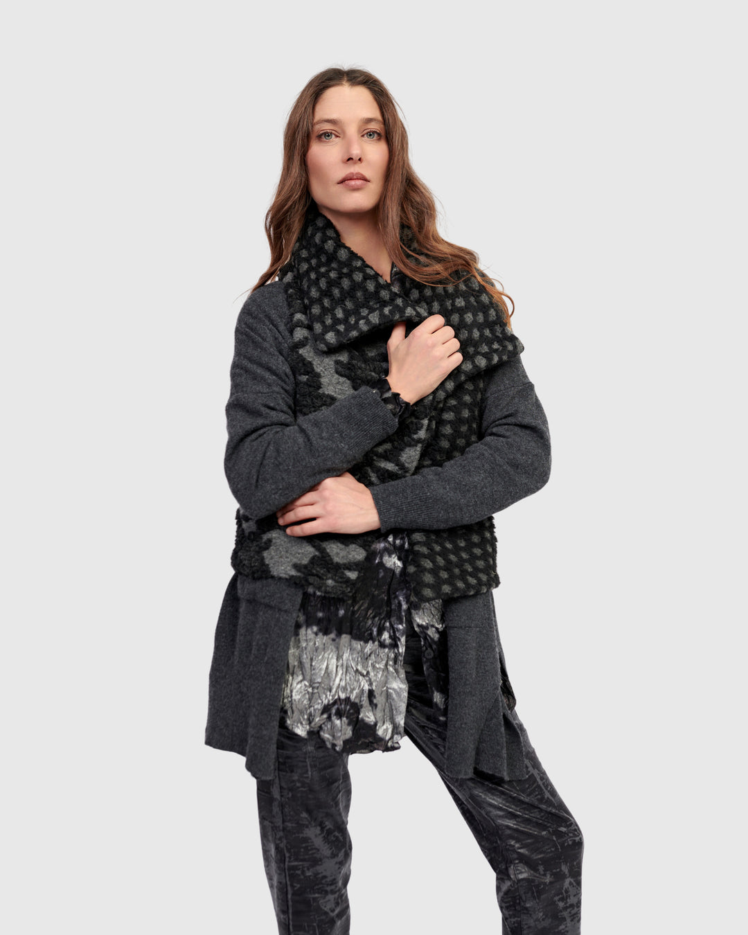 Hush Cozy Moto Vest, Mix