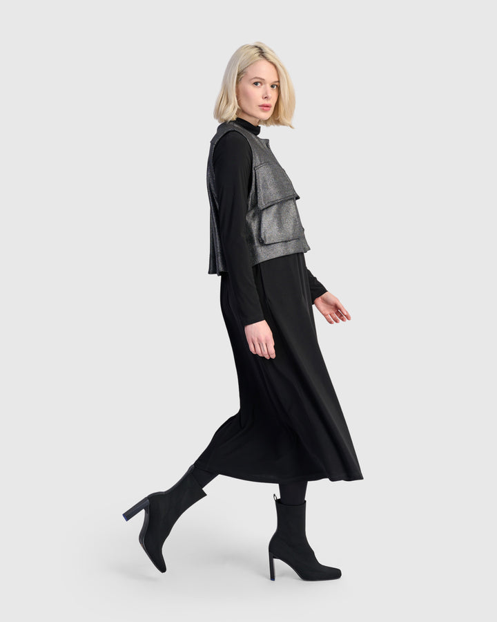 Queenie Utility Vest, Silver