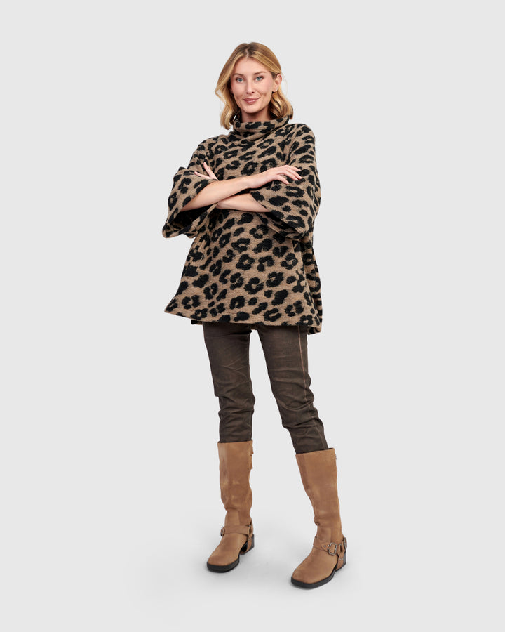Lynx Cozy Pullover, Leopard