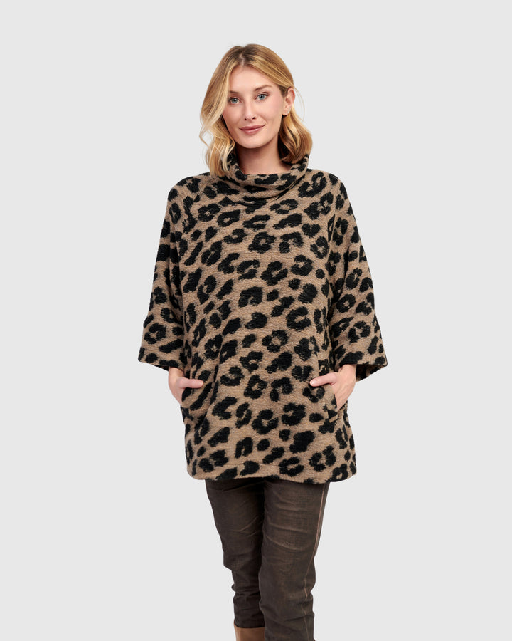 Lynx Cozy Pullover, Leopard