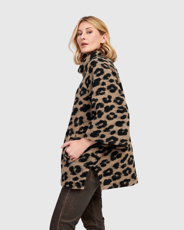 Lynx Cozy Pullover, Leopard