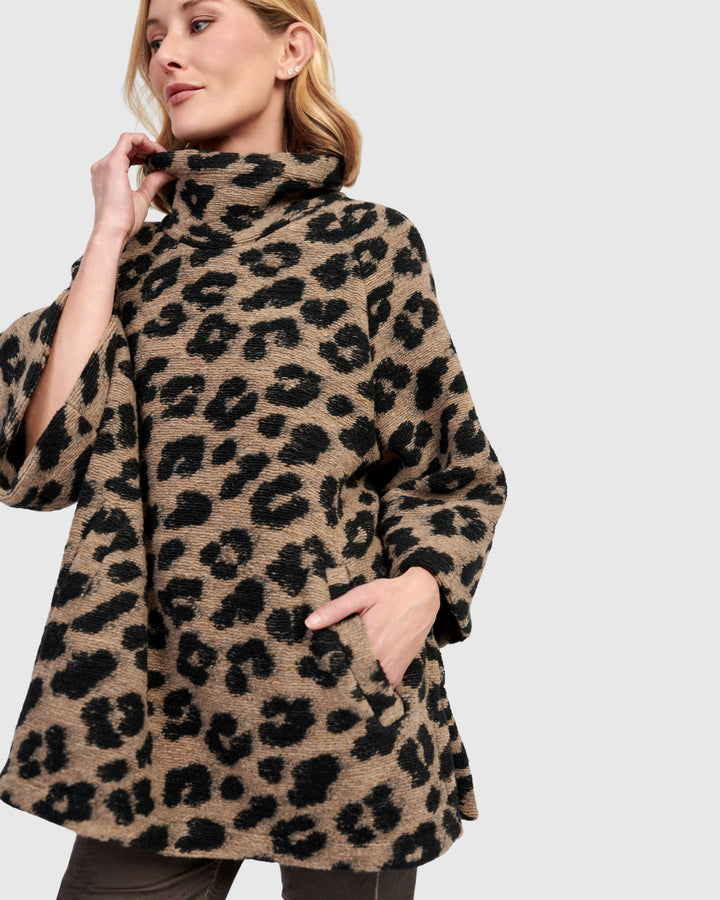 Lynx Cozy Pullover, Leopard