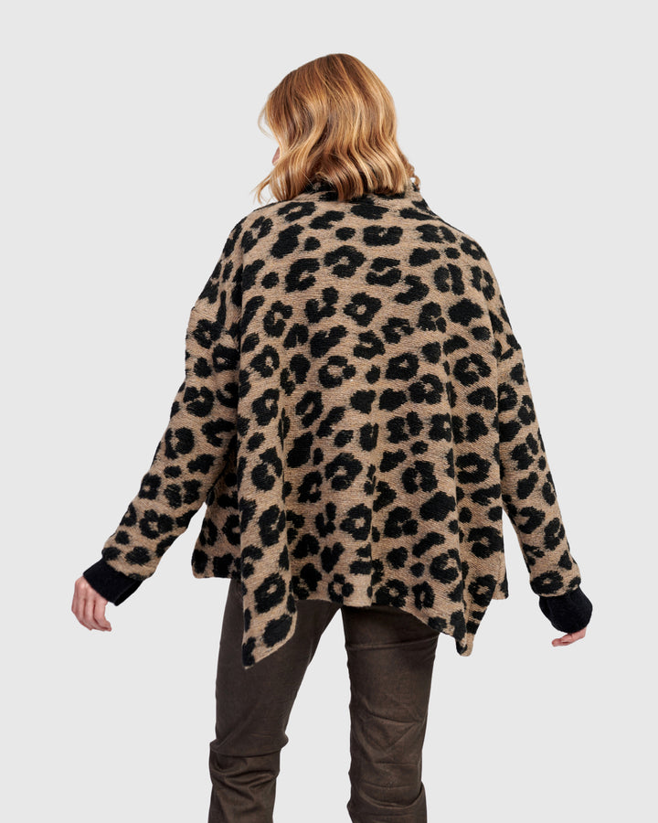 Nyx Cozy Cape Jacket, Leopard