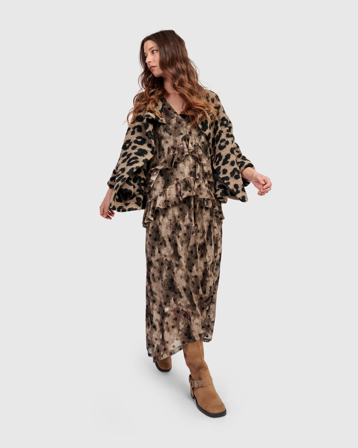 Wildcard Cozy Jacket, Leopard