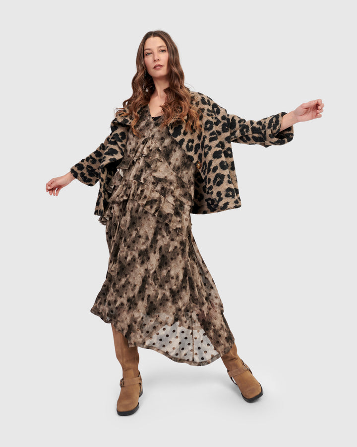 Wildcard Cozy Jacket, Leopard