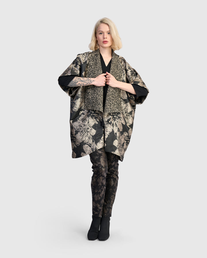 Praline Brocade Coat, Glow
