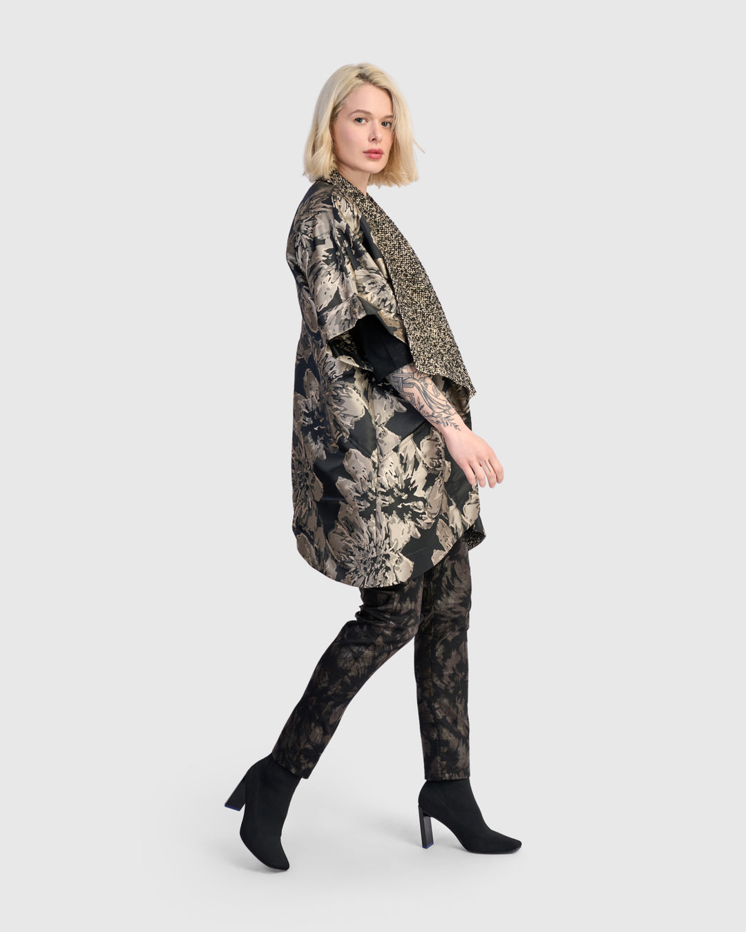 Praline Brocade Coat, Glow