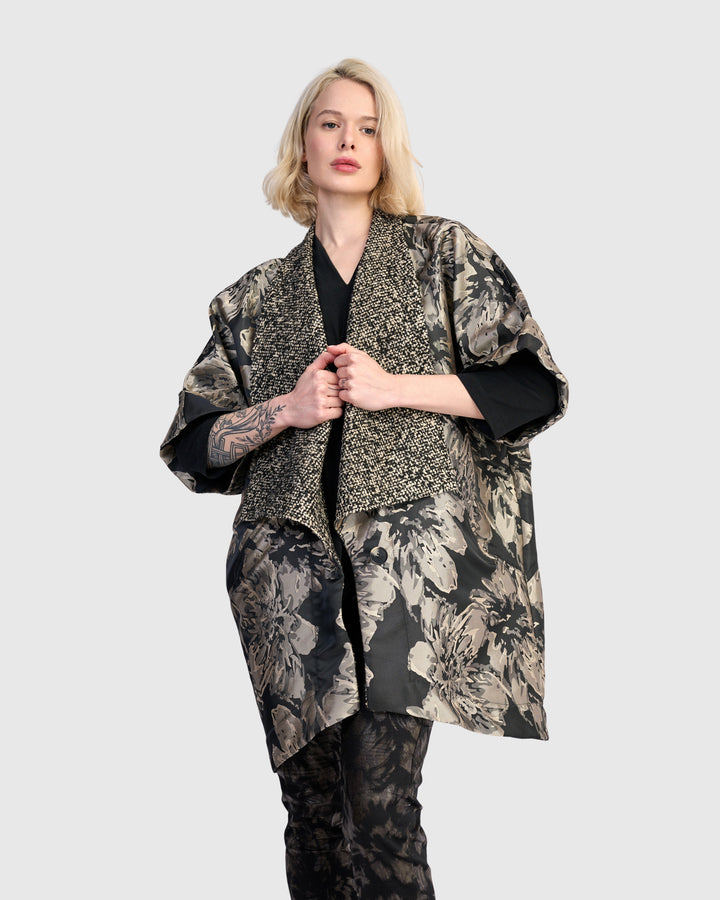 Praline Brocade Coat, Glow