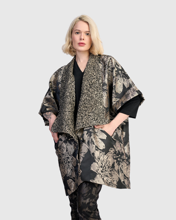 Praline Brocade Coat, Glow
