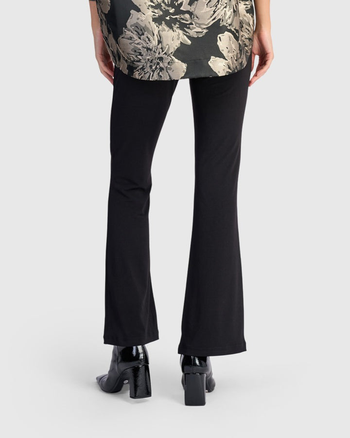 Essential Slinky Flare Pants, Black