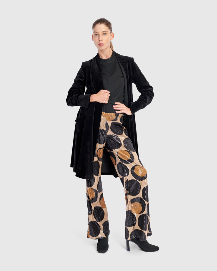 Everyday Velvet Cardi Jacket, Black