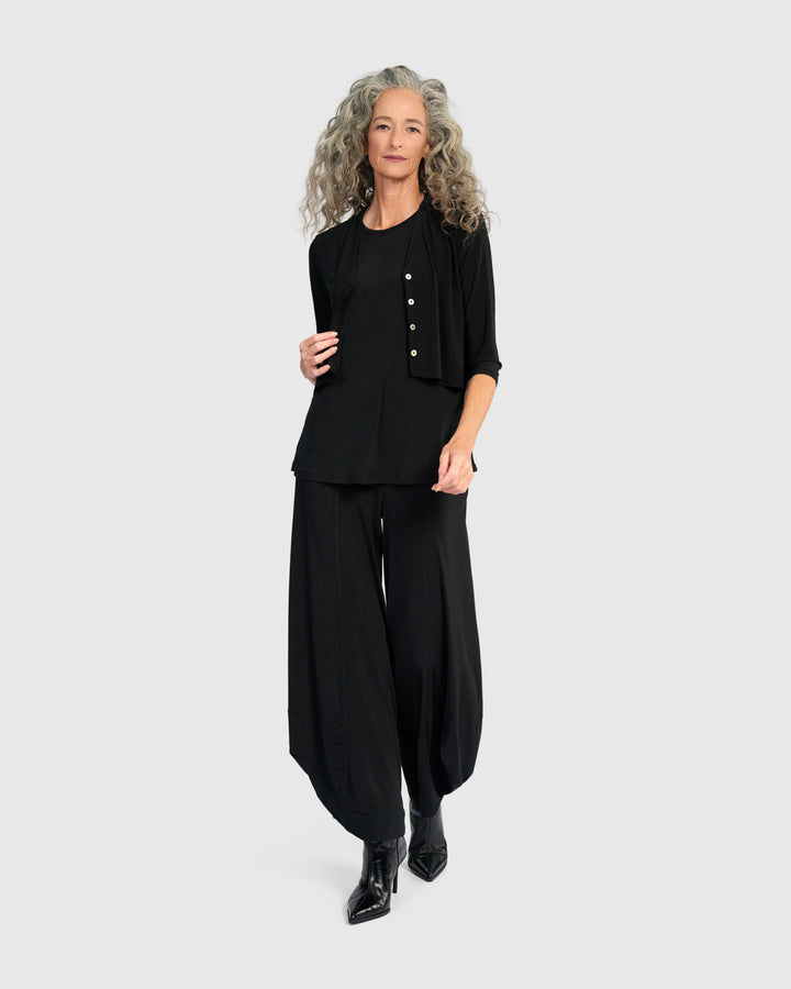 Essential Slinky Sleeveless Top, Black
