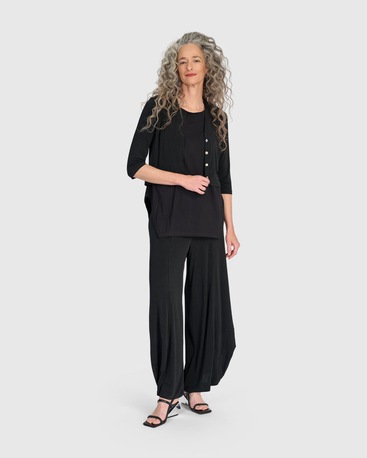 Essential Slinky Punto Pants, Black