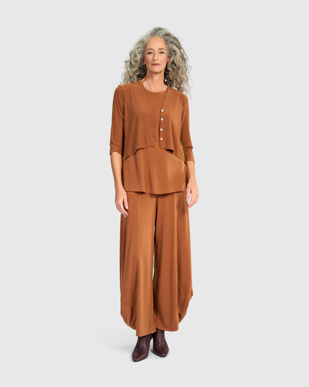 Essential Slinky Punto Pants, Caramel