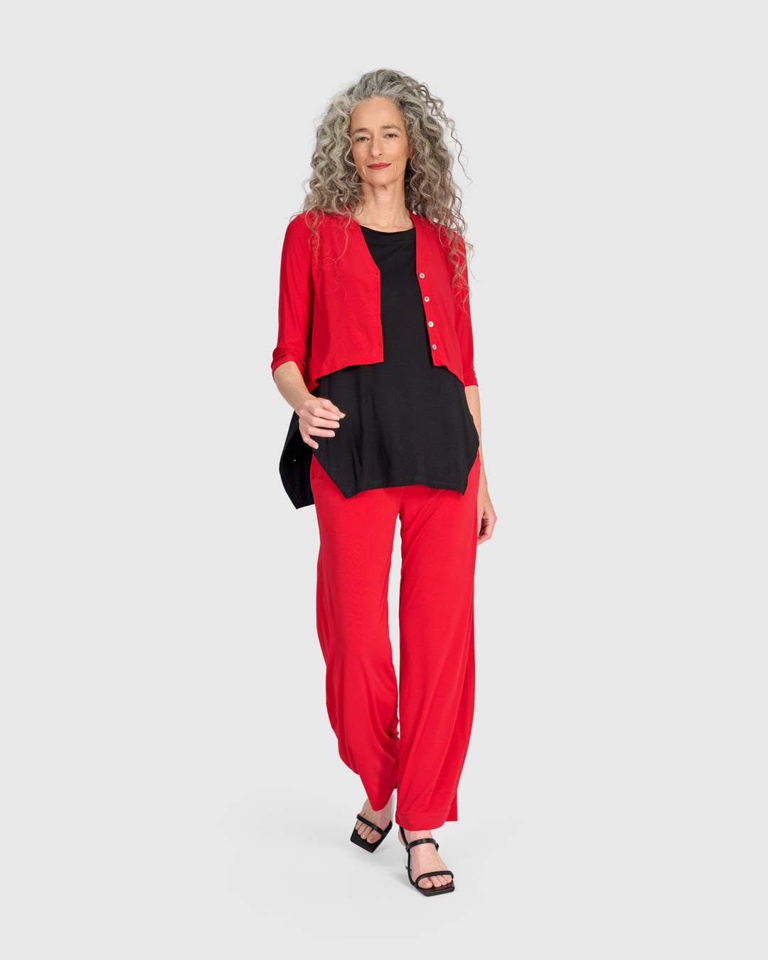 Essential Slinky Flow Pants, Red