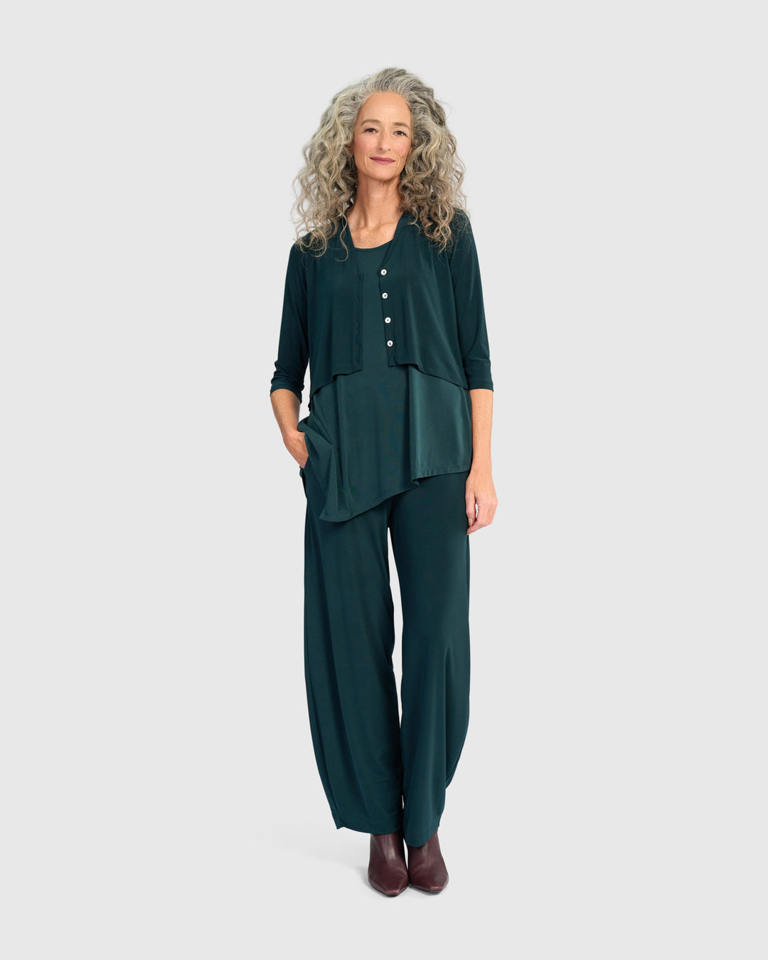 Essential Slinky Flow Pants, Teal
