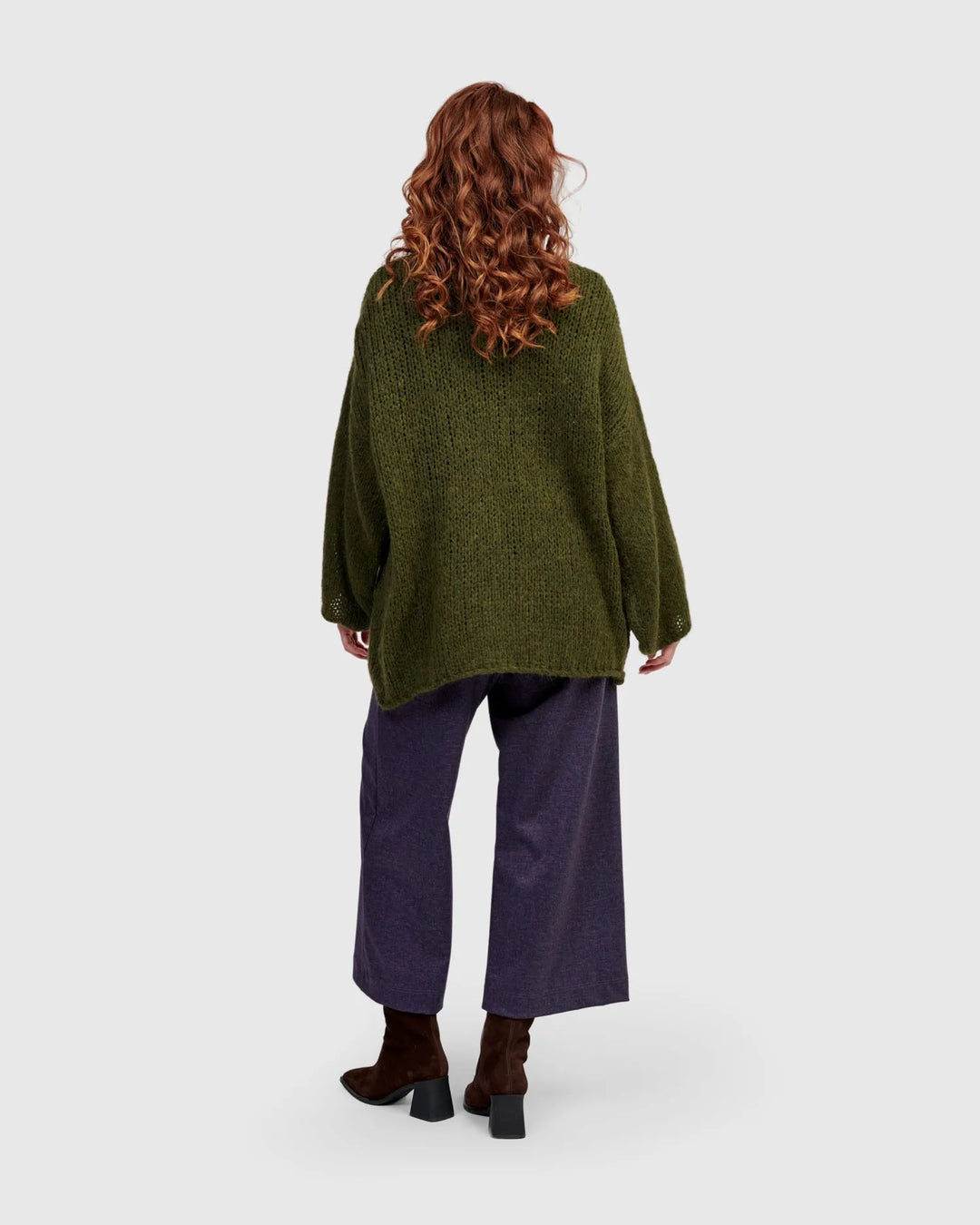 Edith Knit Cardigan, Forest