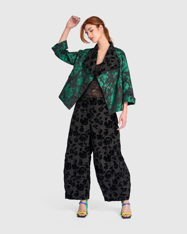 Attar Lantern Pants, Black Rose