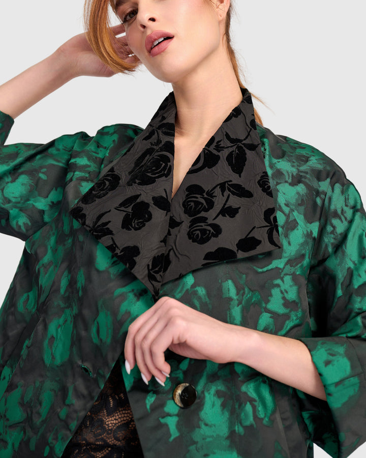 Palatial Cocktail Jacket, Emerald