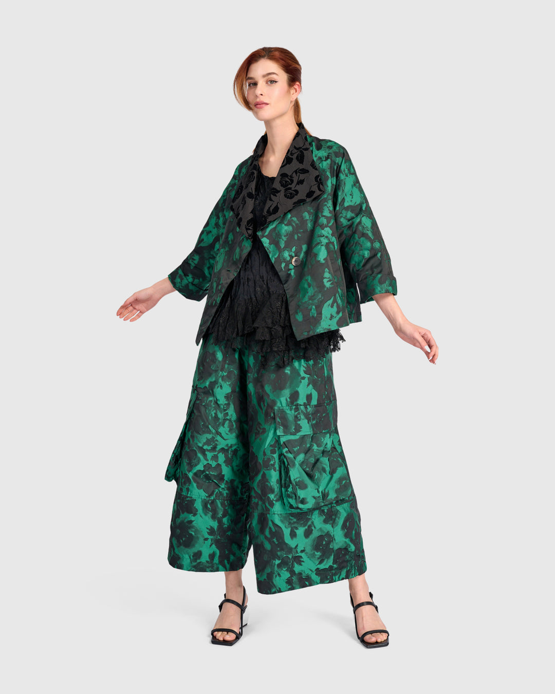 Palatial Cocktail Jacket, Emerald