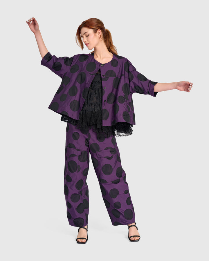 Tyrian Barrel Pants, Plum