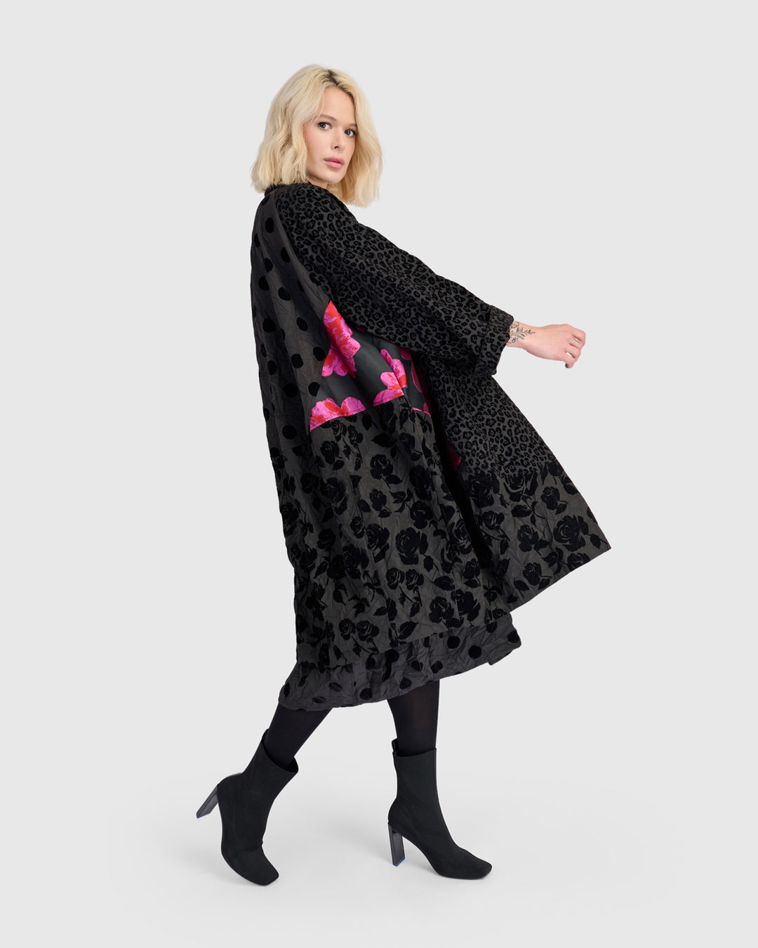 Mirage Cocoon Jacket, Black Mix