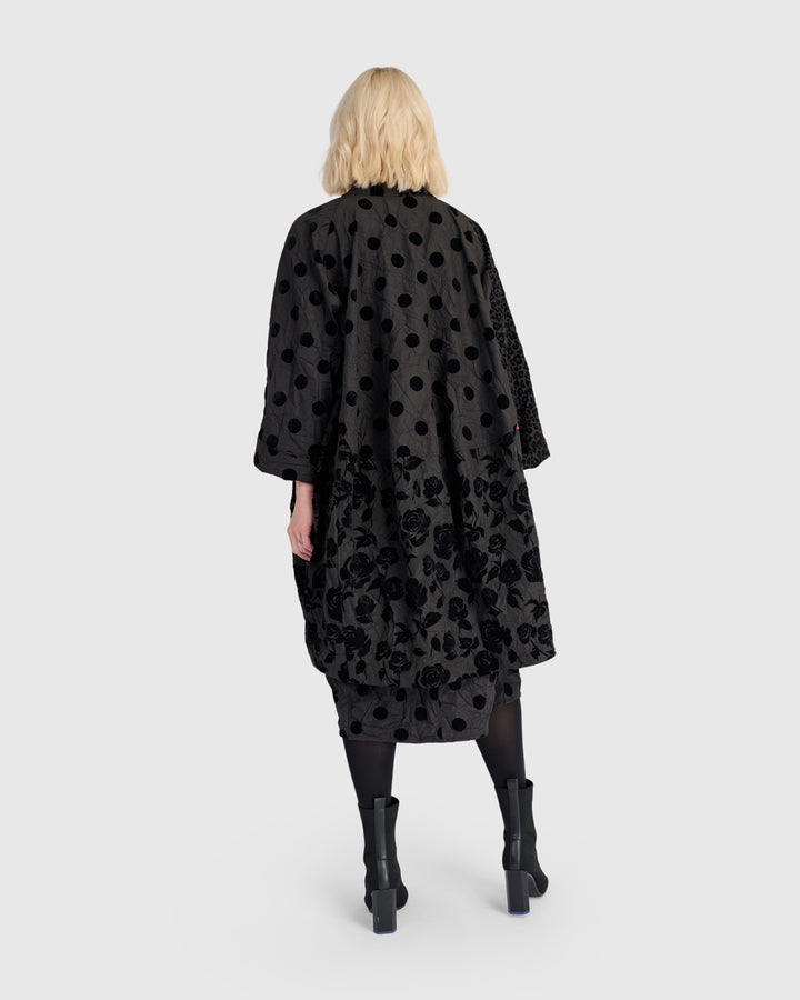 Mirage Cocoon Jacket, Black Mix