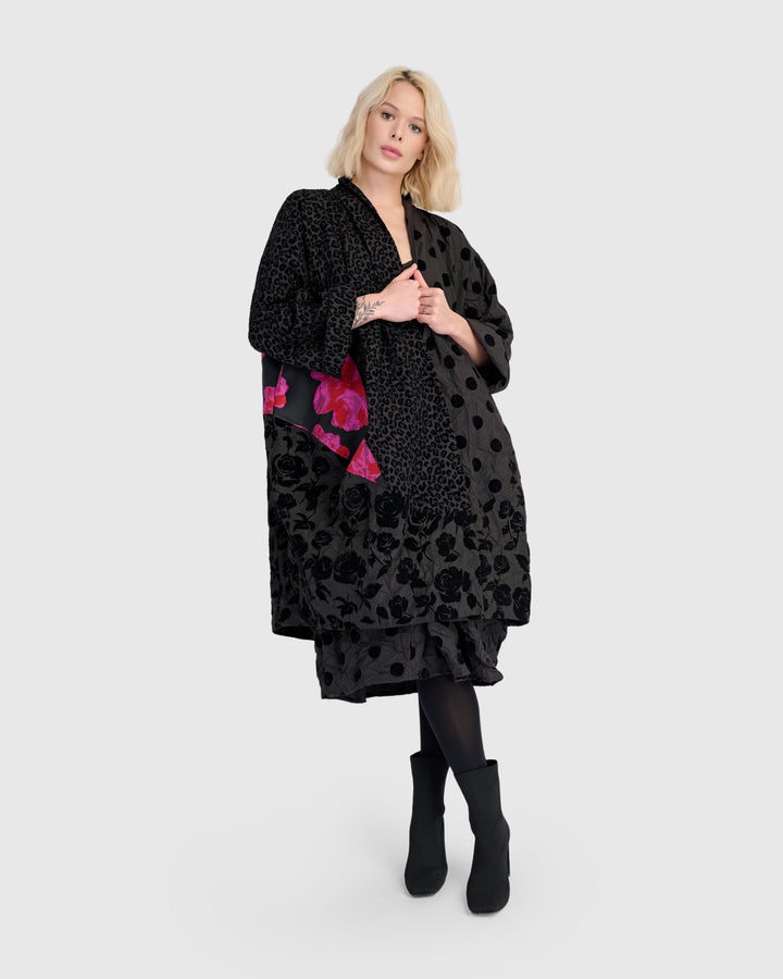 Mirage Cocoon Jacket, Black Mix