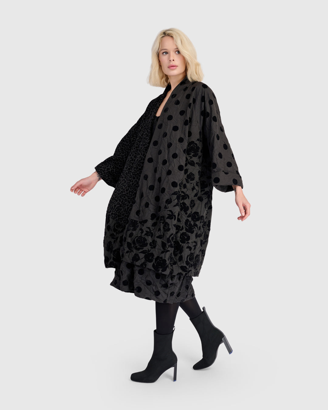 Mirage Cocoon Jacket, Black Mix