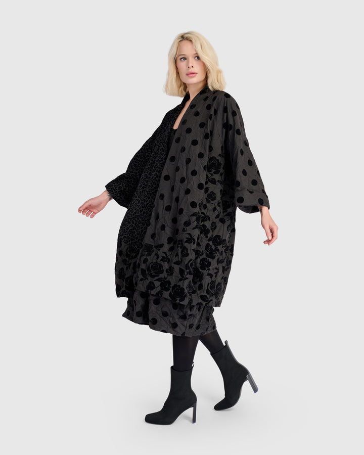 Mirage Cocoon Jacket, Black Mix