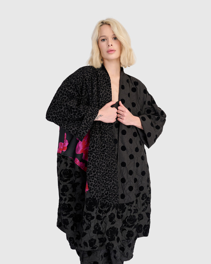 Mirage Cocoon Jacket, Black Mix