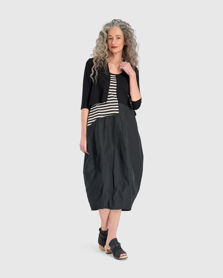 Urban Motion Tank Cocoon Dress, Stripes