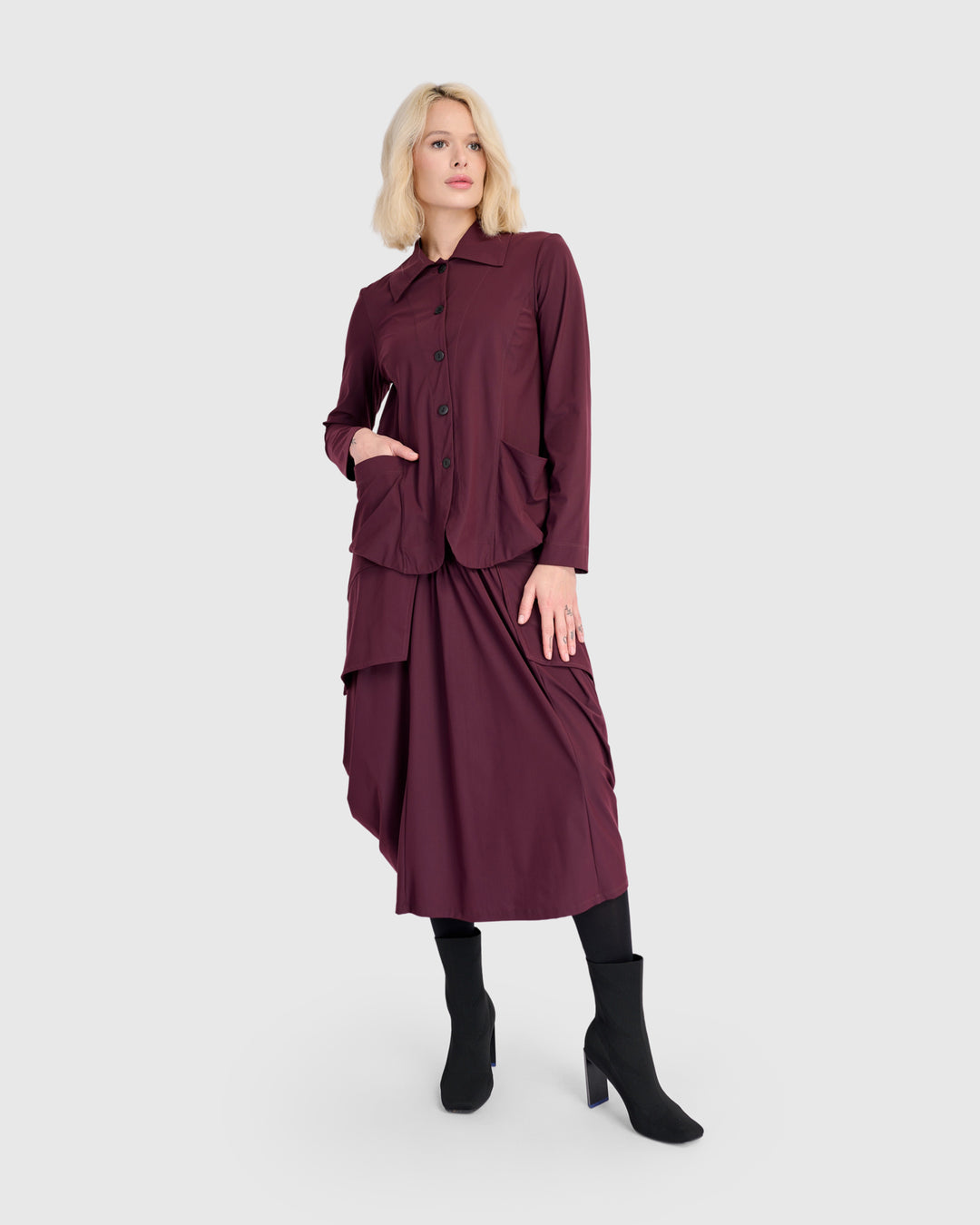 Essential Tekbika Blazer, Wine
