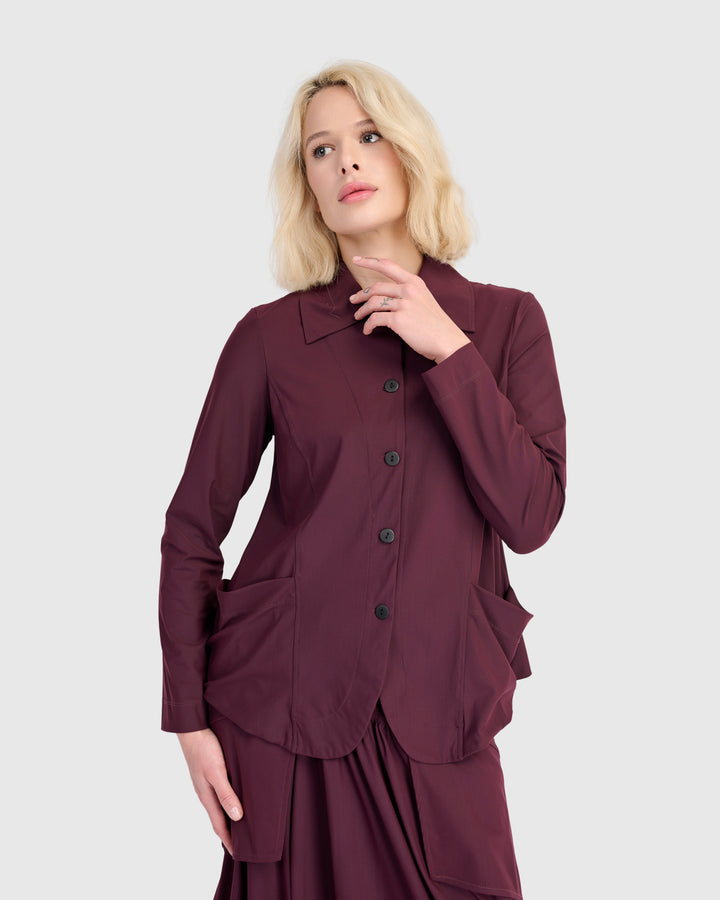 Essential Tekbika Blazer, Wine