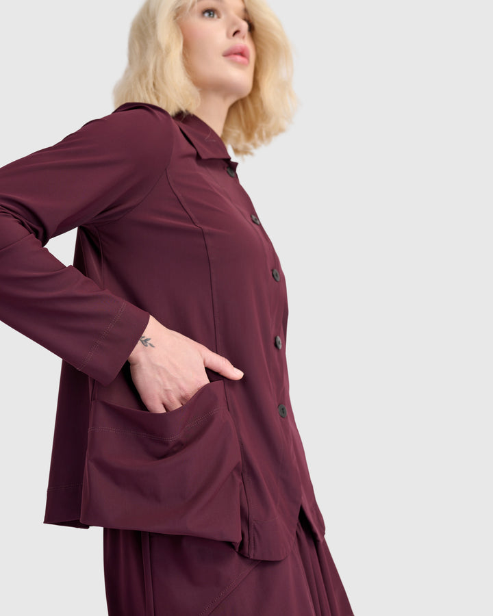 Essential Tekbika Blazer, Wine