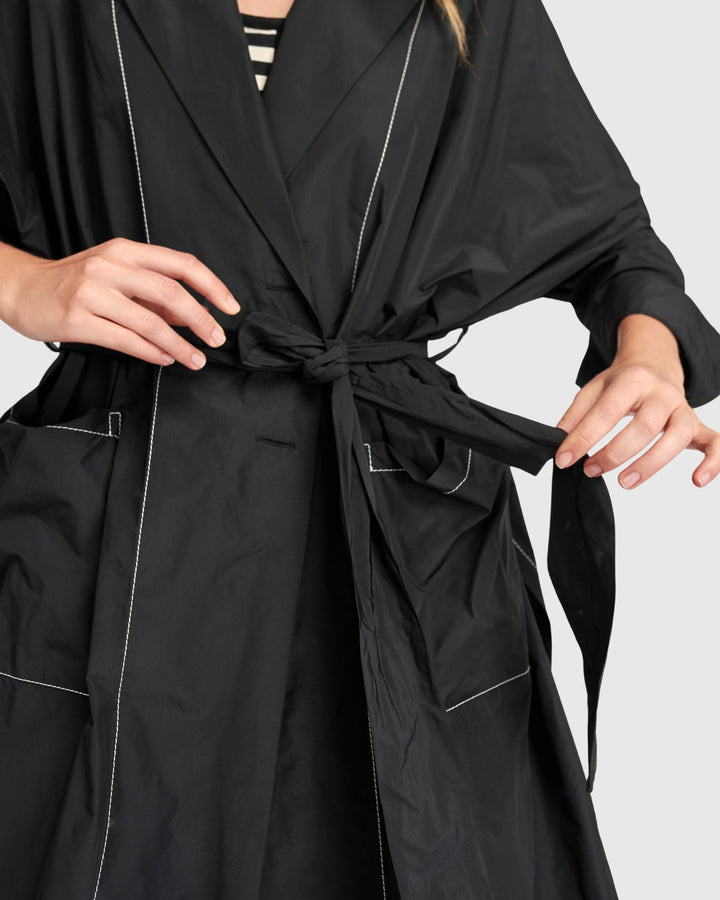 Urban Metro Trench Jacket, Black