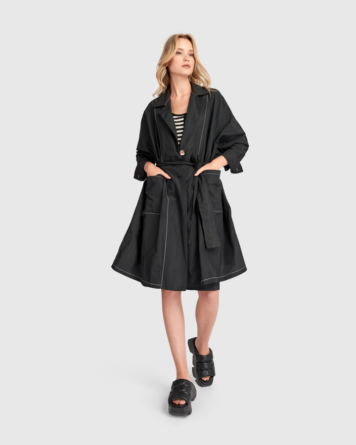 Urban Metro Trench Jacket, Black