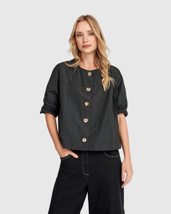 Urban Side Streets Topper Jacket, Black